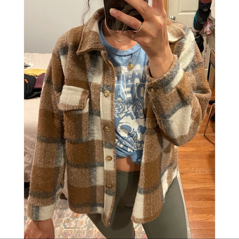 Wool shacket